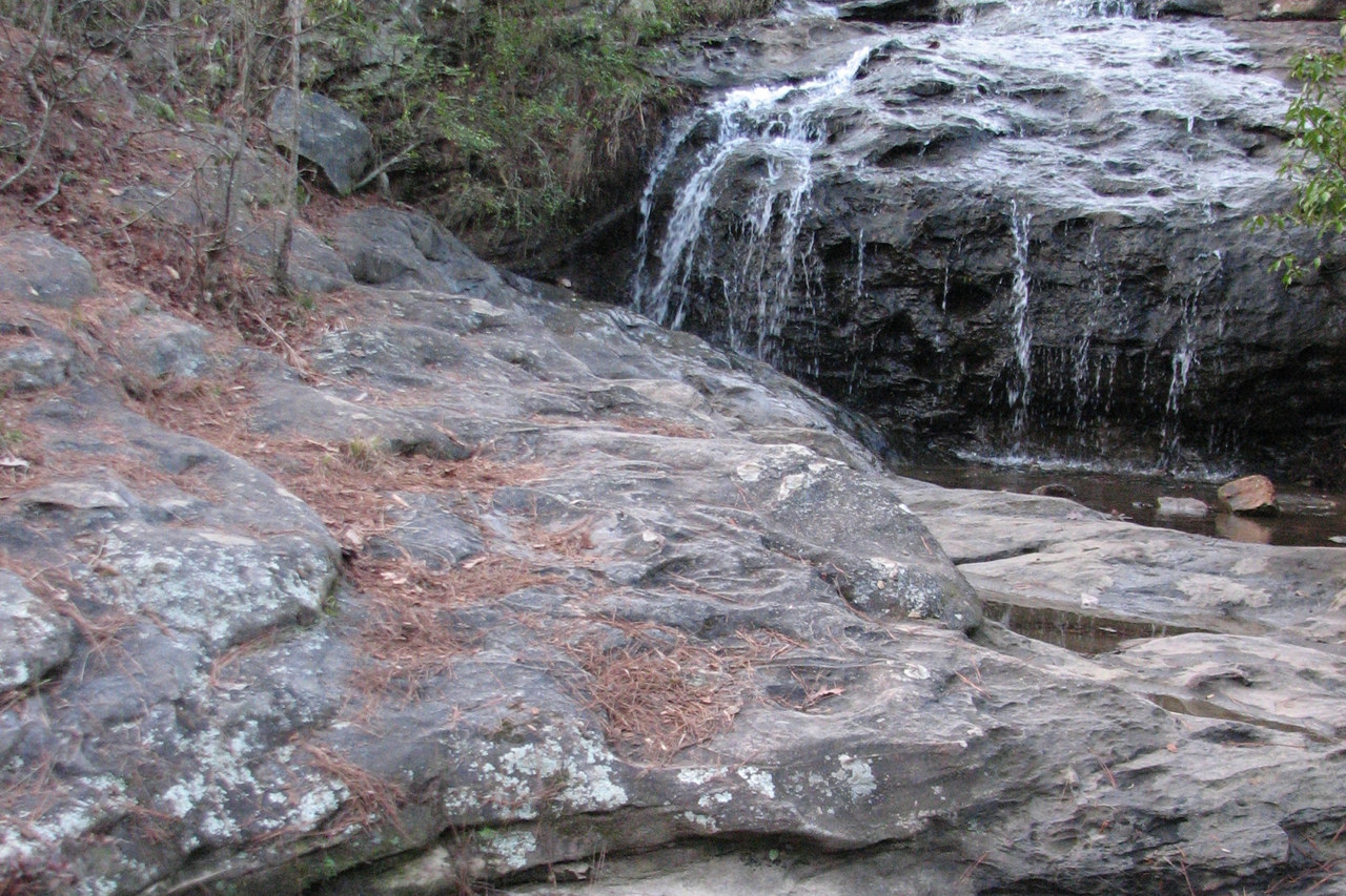 Waterfall at Moss Rock Preserve in Hoover, Alabama